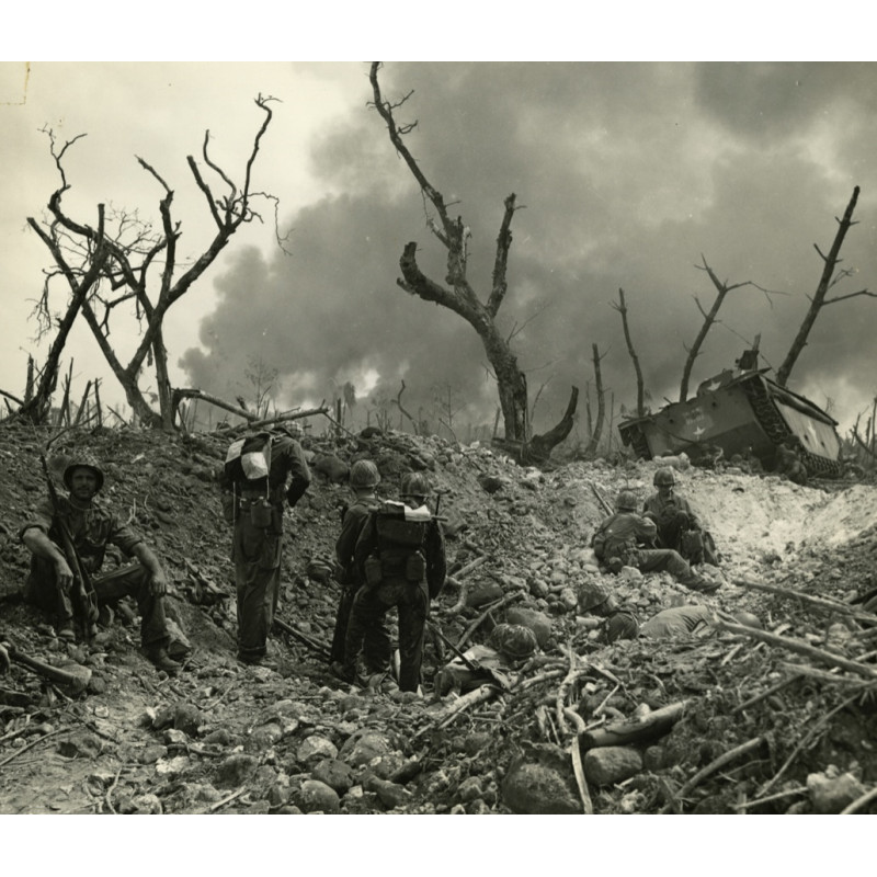 Dossard d'identification, 7th Infantry Division, Bataille de Kwajalein, PTO