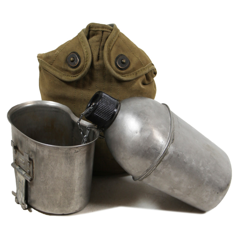 Gourde US Army, complète, 1944, housse renforcée