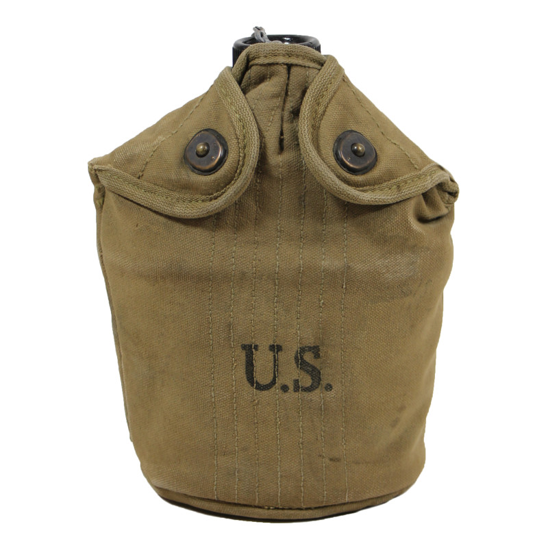 Canteen, US Army, 1944, Complete, Reinforced Cover