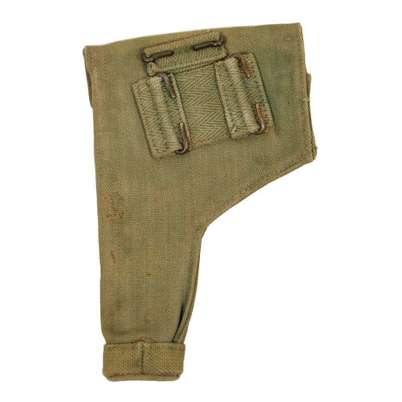 Holster en toile britannique, revolver, B.H.G. Ltd. 1942 /I\, blancoté