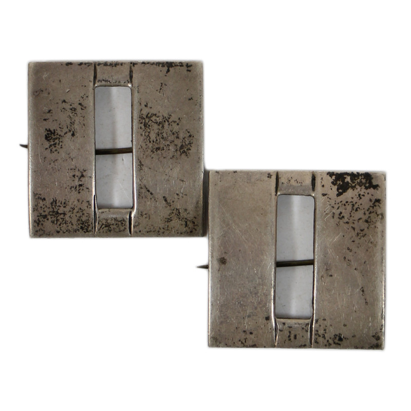 Insignia, Rank, Captain, Pair, SILVER, British-Made