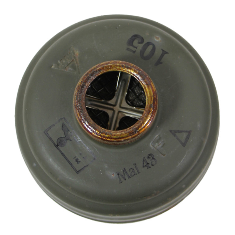 Masque à gaz M30 allemand, 1937, avec boîtier, 1942, complet