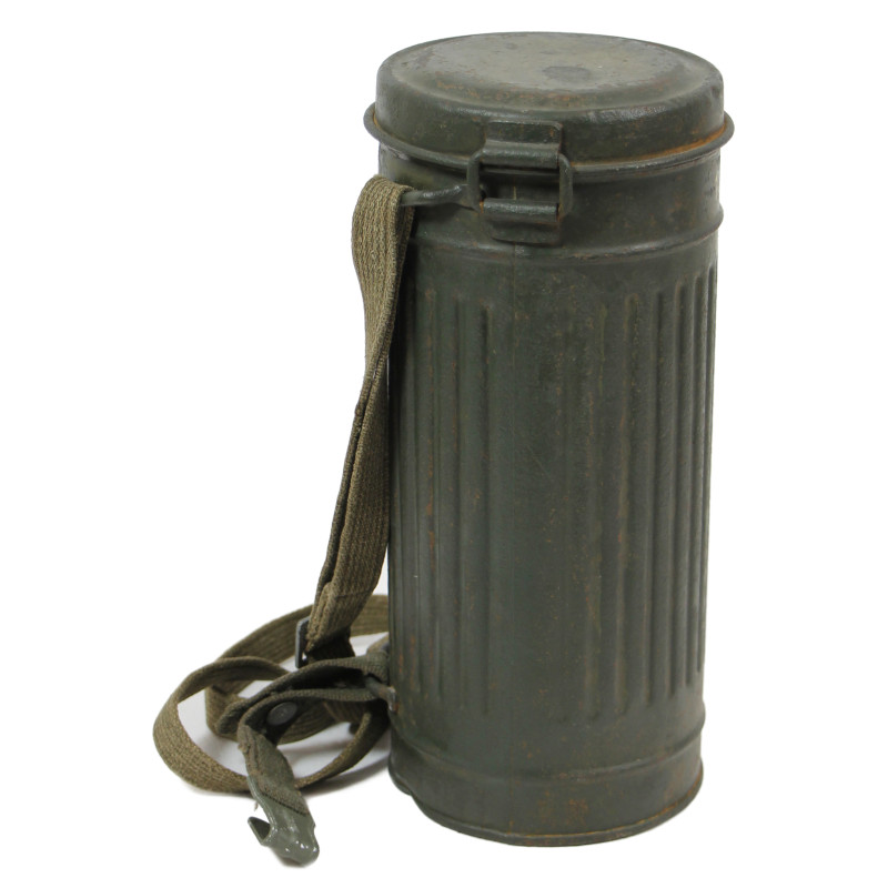 Masque à gaz M30 allemand, 1937, avec boîtier, 1942, complet