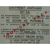 Pommade de décontamination, Anti-Gas Ointment, No. 3A, TROPICAL PACK, 1942, complète