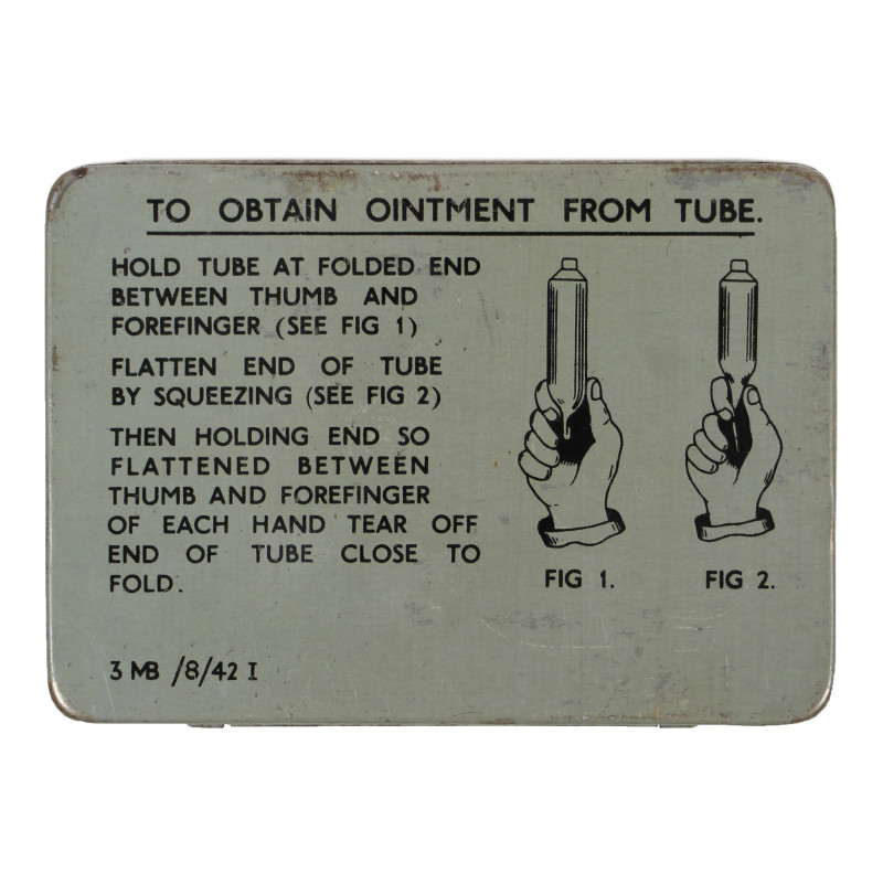 Tin, Anti-Gas Ointment, No. 3A, TROPICAL PACK, 1942, Complete