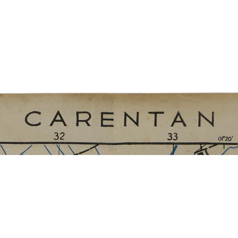 Map, Allied, CARENTAN, Edition of June 1943, Sheet No. 31/18 S.E.