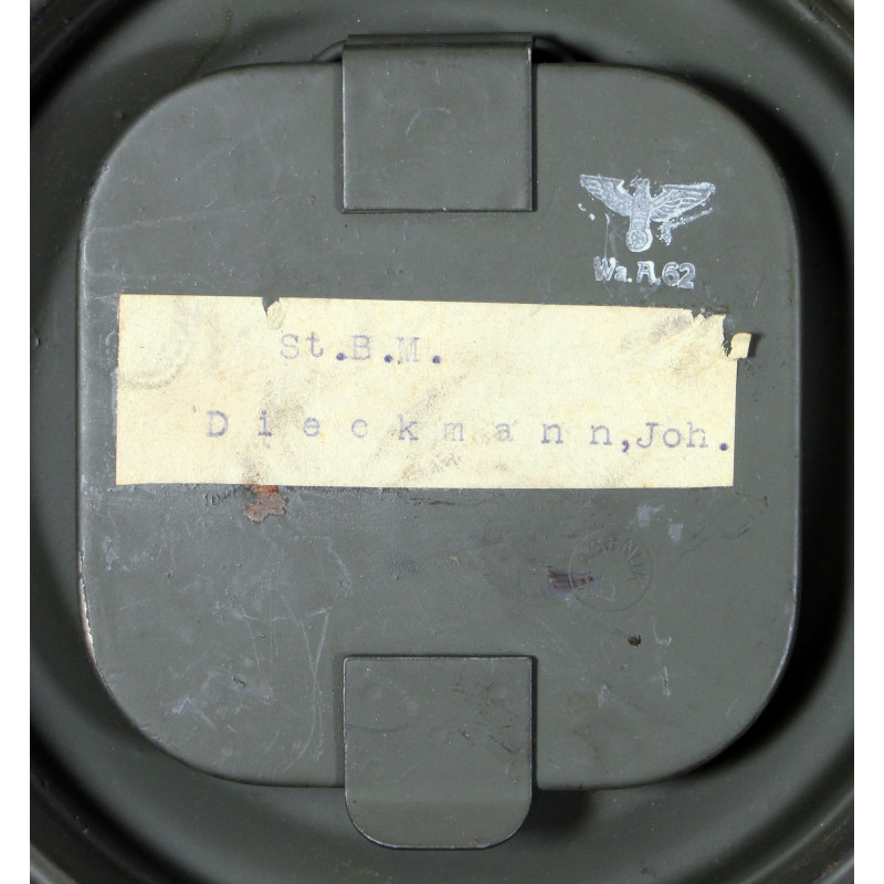 Mask, Gas, M30, German, 1937-1939, Complete, with Canister, Named