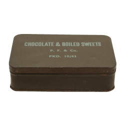 Tin, Chocolate & Boiled Sweets, British, October 1943