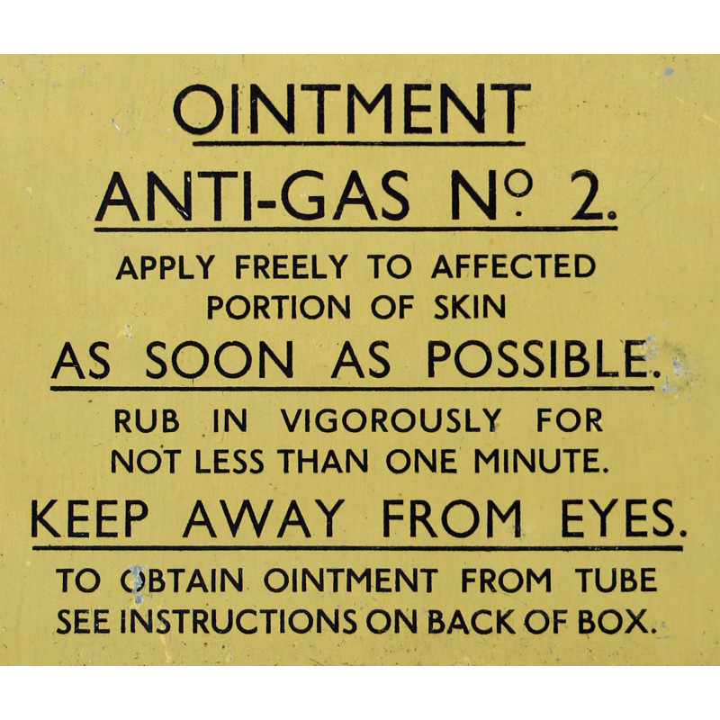 Tin, Anti-Gas Ointment, No. 2, 1940, Complete