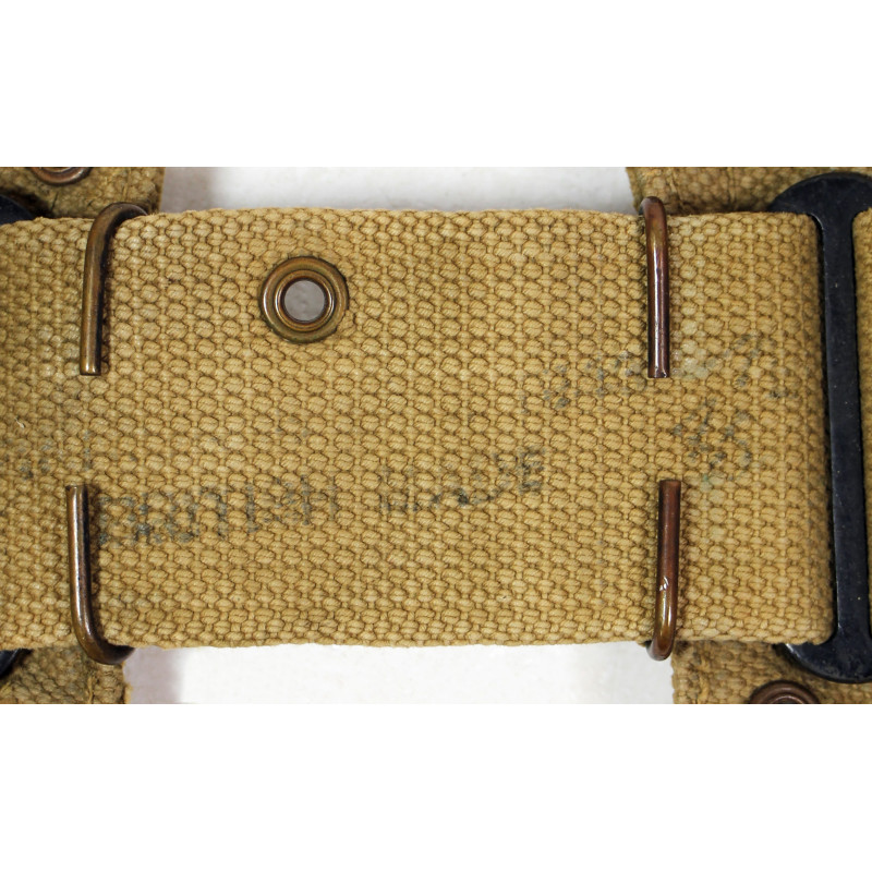 Ceinturon cartouchière M1 Garand, British-Made, 1er type, avec boucle britannique
