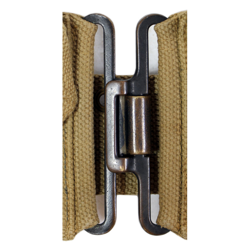 Ceinturon cartouchière M1 Garand, British-Made, 1er type, avec boucle britannique