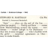 Carte, Physical Record Card, 2nd Lt. Steward Hartman, 403rd TCG, 13th Air Force, USAAF, PTO