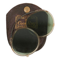 Verres solaires en Zyl, AMERICAN OPTICAL, avec étui