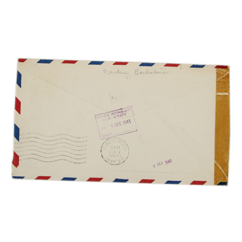 Envelope, Letter, Maj. Douglas Davidson, 502nd PIR, 101st Airborne Division, 1943