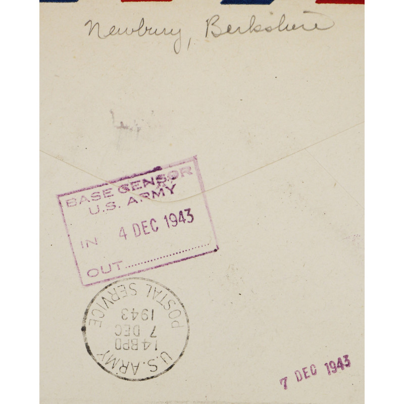 Envelope, Letter, Maj. Douglas Davidson, 502nd PIR, 101st Airborne Division, 1943