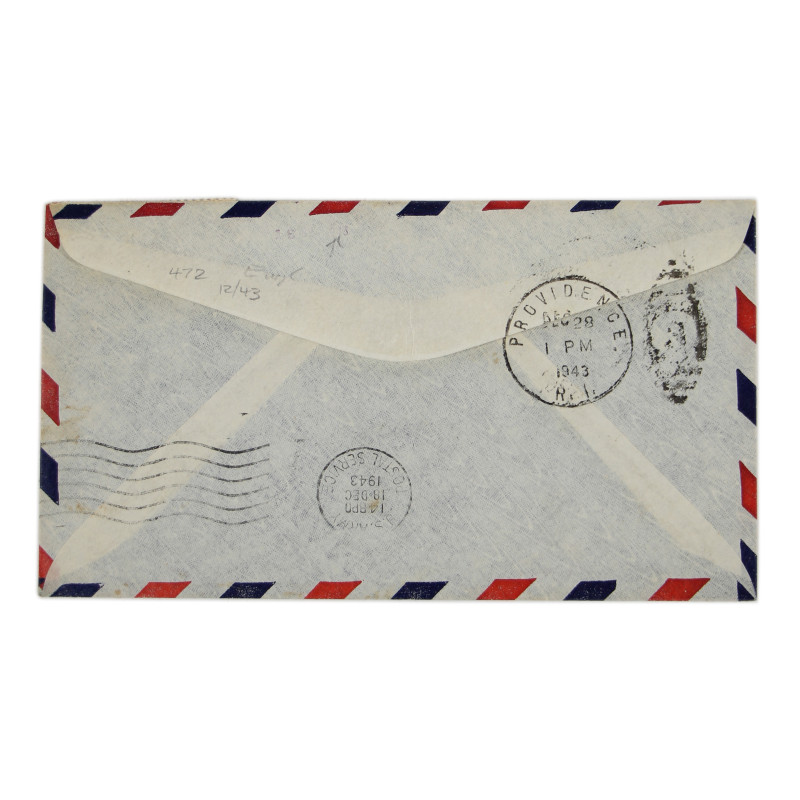 Envelope, Letter, Maj. Douglas Davidson, 502nd PIR, 101st Airborne Division, 1943