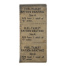 Tablets, Fuel, US Army, Field Ration C, Size A