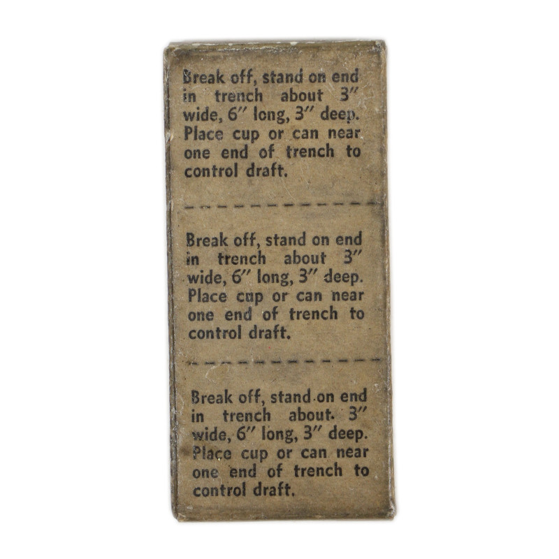 Tablets, Fuel, US Army, Field Ration C, Size A