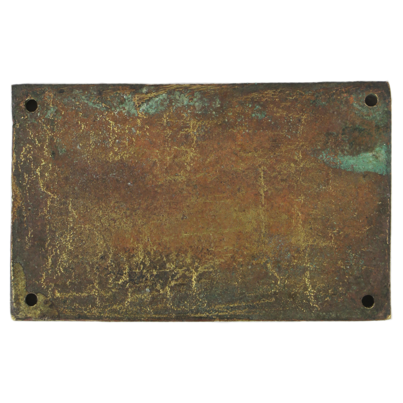 Plate, Bronze, British, Storm Boat 20 Mark 1, R.Y.Y. LTD. 1944, Royal Engineers
