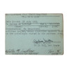 Carte d'identité médicale, 2e type, 1945, M/Sgt. Walter Laidlaw, 61st Field Hospital, ETO