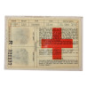 Carte d'identité médicale, 2e type, 1945, M/Sgt. Walter Laidlaw, 61st Field Hospital, ETO