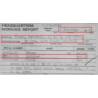 Card, Identification, Medical, 2nd Type, 1945, M/Sgt. Walter Laidlaw, 61st Field Hospital, ETO