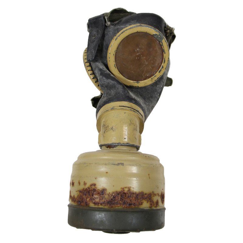 Masque à gaz M38 allemand, complet, 1942, avec boîtier