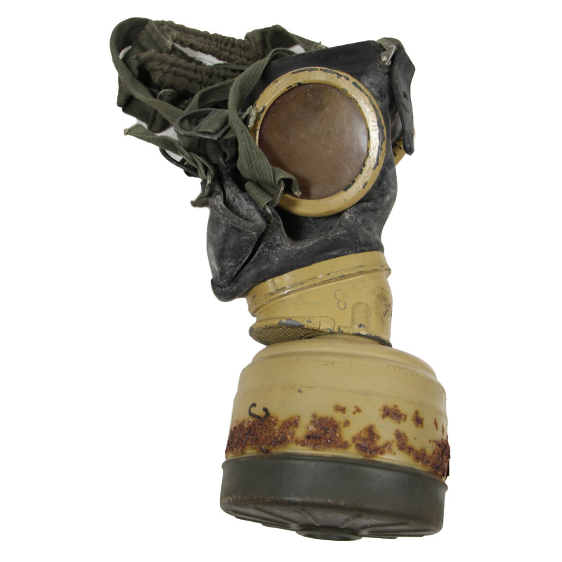 Masque à gaz M38 allemand, complet, 1942, avec boîtier
