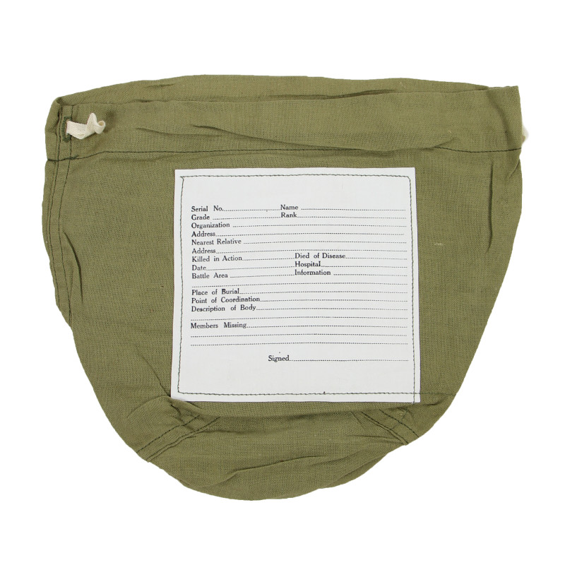 Bag, Personal Belongings, Graves Registration Service