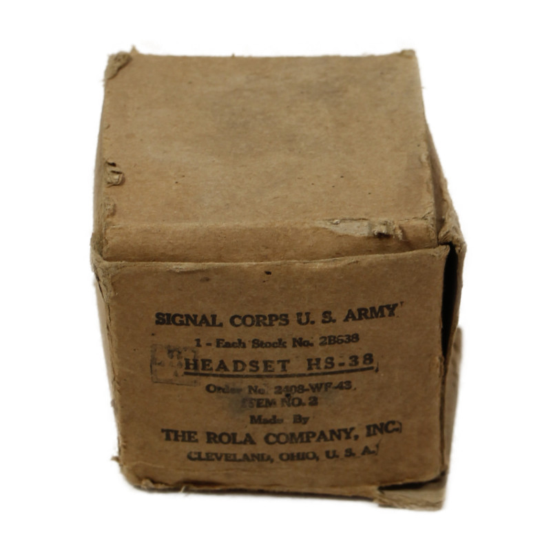Headset, ANB-H-1/HS-38, US Army Signal Corps, 1943, in Box