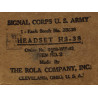 Écouteurs ANB-H-1/HS-38, US Army Signal Corps, 1943, dans leur boîte