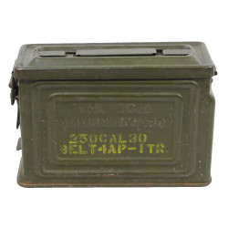 Box, Tin, Ammunition, .30 Caliber, Browning Machine Gun, REEVES, 1944