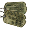 Plaques d'identité, Pfc. Lester Hutcherson, Anti-Tank Co., 413th Inf. Regt., 104th Inf. Div., ETO