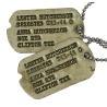 Plaques d'identité, Pfc. Lester Hutcherson, Anti-Tank Co., 413th Inf. Regt., 104th Inf. Div., ETO