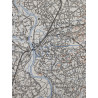 Carte allemande, Cleve (Arnhem & Nijmegen), Pays-Bas, 1936