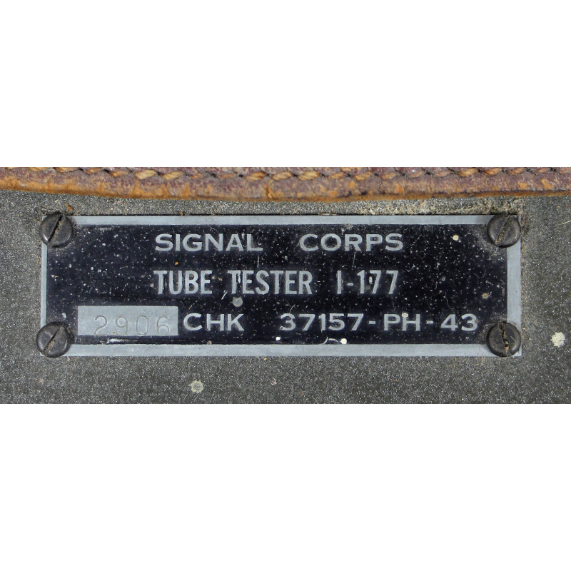 Tester, Tube, I-177, US Army Signal Corps, 1943