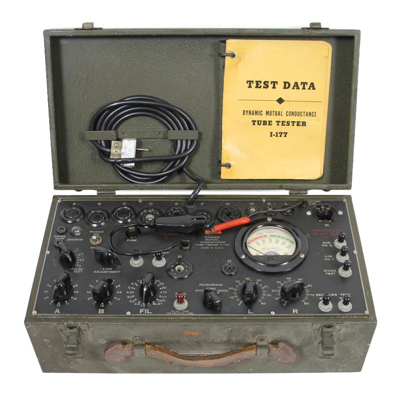 Lampemètre, Tube Tester, I-177, US Army Signal Corps, 1943