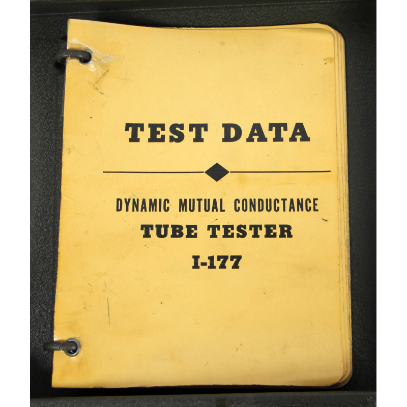 Tester, Tube, I-177, US Army Signal Corps, 1943