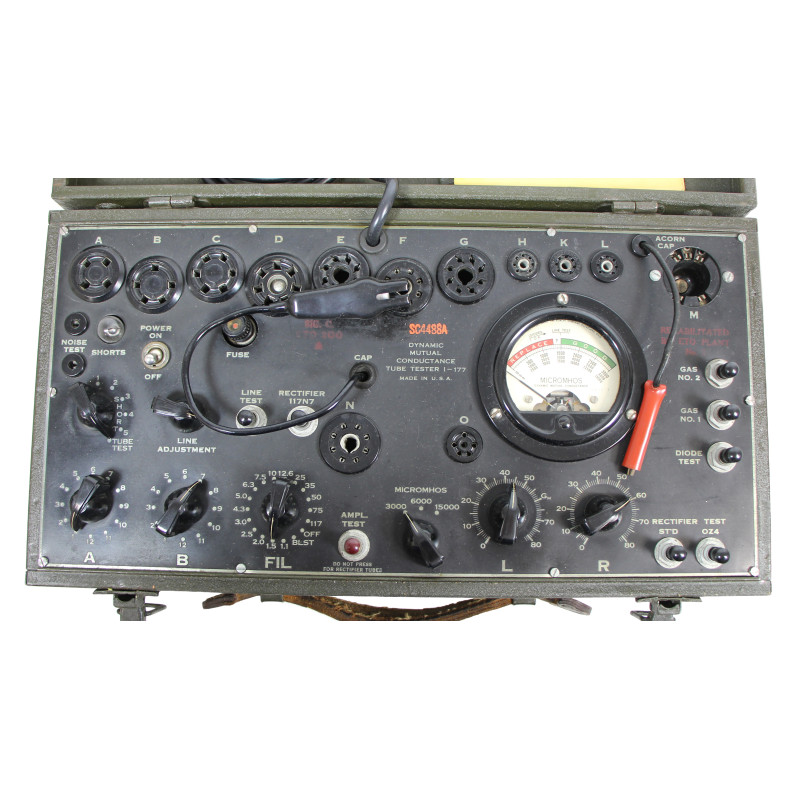 Lampemètre, Tube Tester, I-177, US Army Signal Corps, 1943