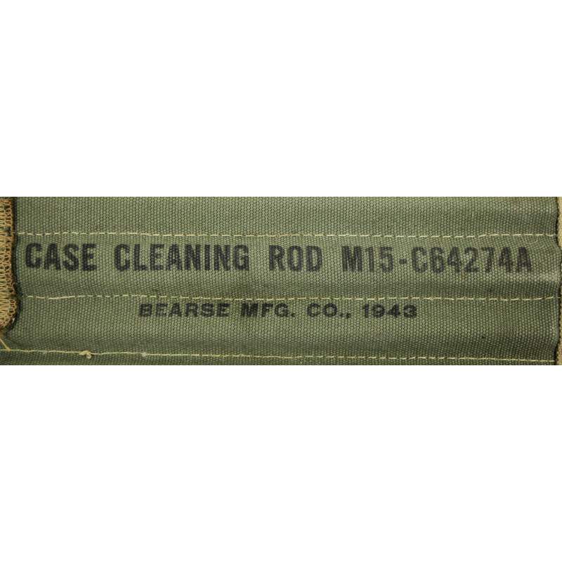 Nécessaire de nettoyage, Browning M2, calibre .50, Cleaning Rod, M15-C64274A, 1943