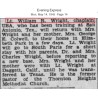 Autel portatif, US Army, aumônier protestant, 1st Lt. William Wright, USAAF