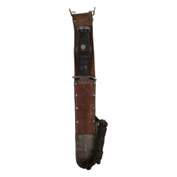 Knife, Trench, USM3, CAMILLUS 1943 on Blade, with Scabbard, USM6, BARWOOD 1943