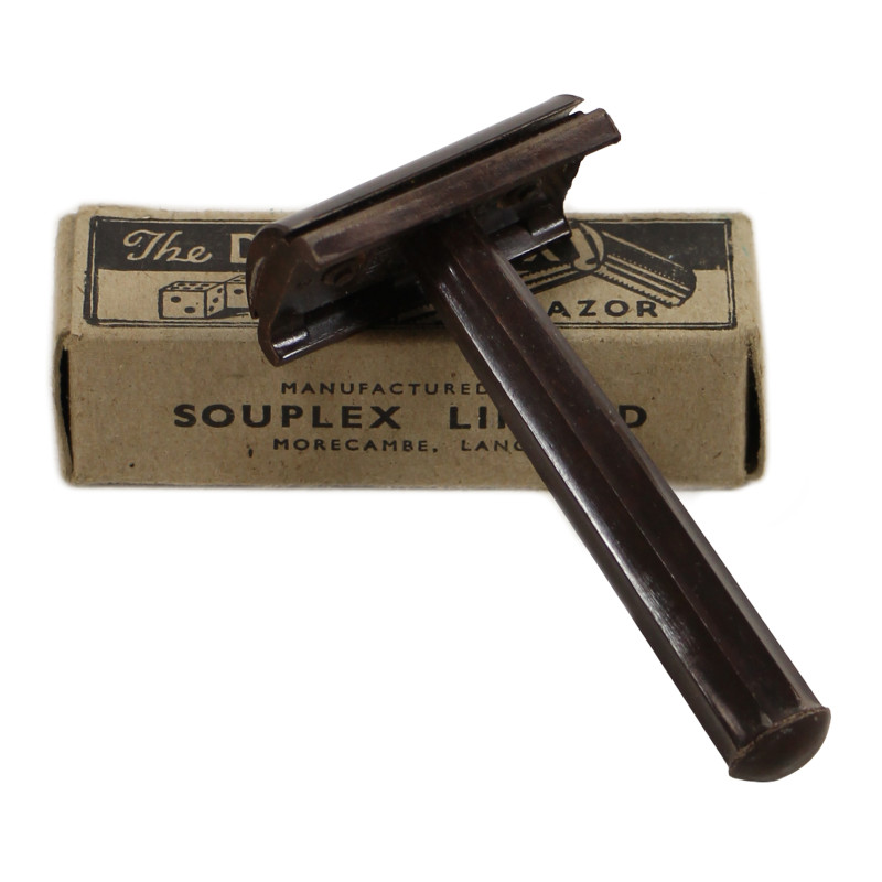 Rasoir de sûreté britannique, SOUPLEX LIMITED, 1944, dans sa boîte