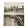 Lot de quatre photographies, US Army, Medic, Italie, été 1944