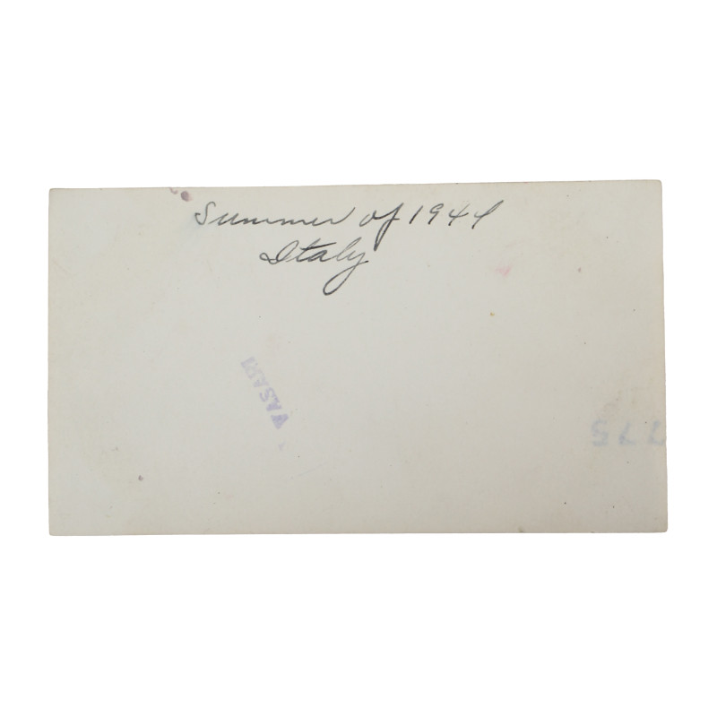 Lot de quatre photographies, US Army, Medic, Italie, été 1944