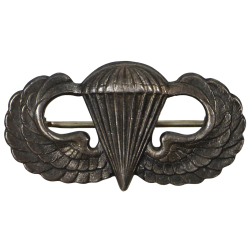 Brevet de parachutiste, US Army, A.E. CO. UTICA, Sterling, à épingle