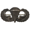 Badge, Parachutist's, 'Jump Wings', US Army, E.A. CO. UTICA, Sterling, Pin Back