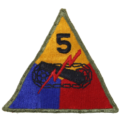 Insigne, 5th Armored Division, Normandie, Ardennes