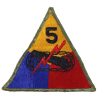 Insigne, 5th Armored Division, Normandie, Ardennes
