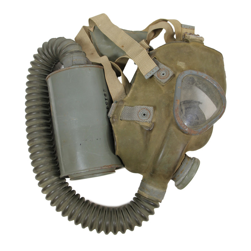 Masque à gaz, Lightweight, OD 3, 1942-1943, complet, Normandie
